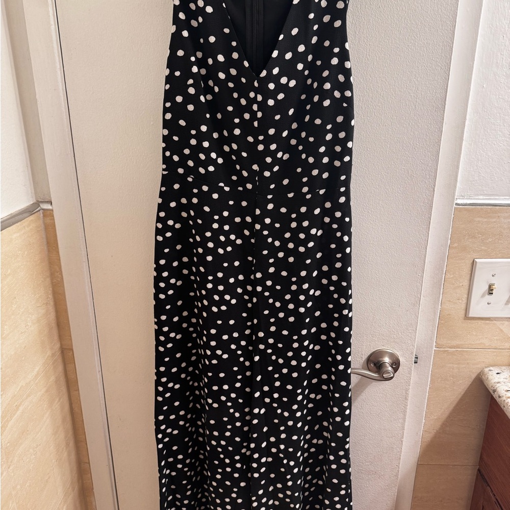 Leith Black and White Polka Dot Jumpsuit